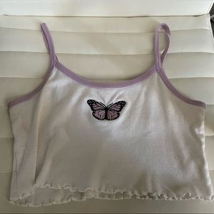 Brandy Melville Skylar Butterfly Top